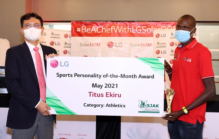  LG Awards Titus Ekiru As Sports Personality For May
