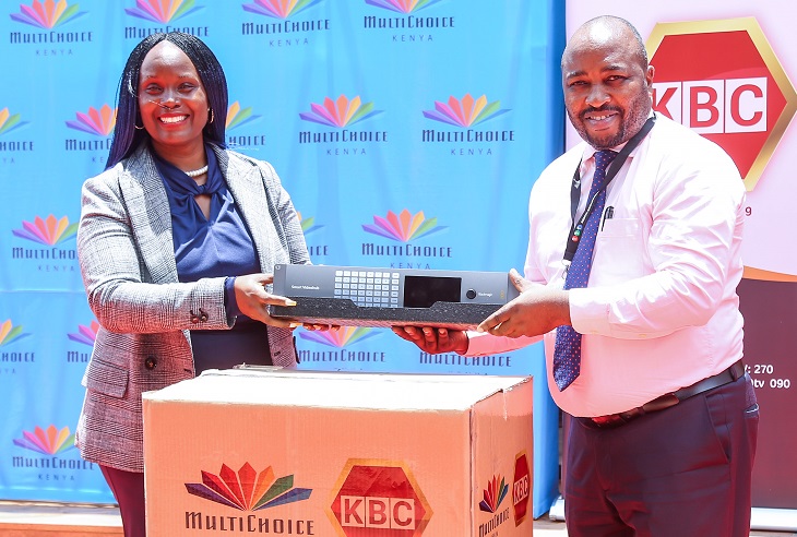 MultiChoice Gifts KBC With Equipment Worth Ksh 37 Million