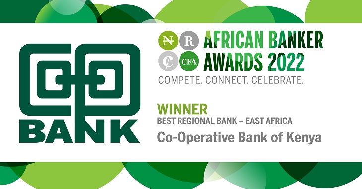  Co-op Bank Celebrated as East Africa’s Regional Bank Of The Year