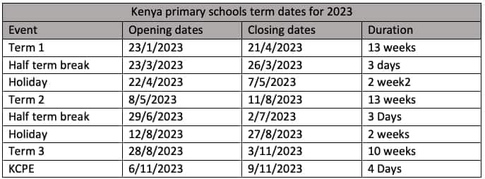 School Calendar